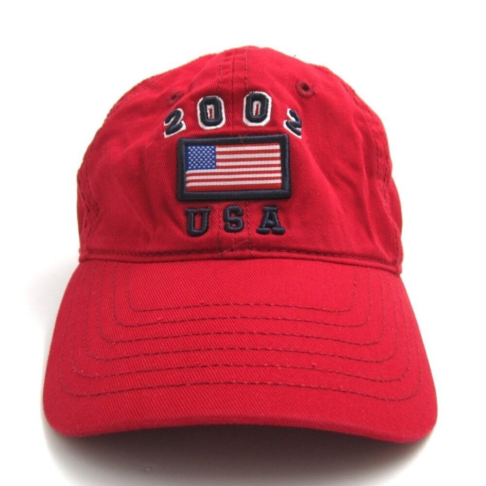 2002 American Flag USA Arizona Jean Co Embroidered Adjustable Hat (C)
